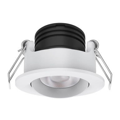 PICO-3 Mini Round 3W Dimmable Led Tiltable Tricolour Downlight DALI - White