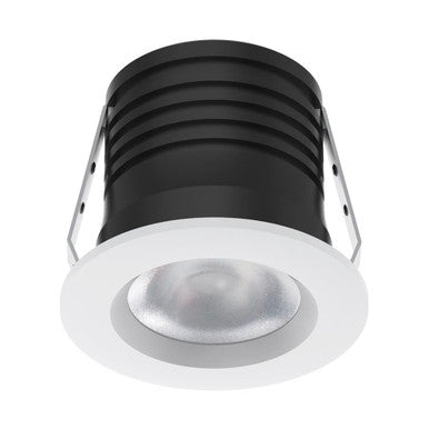 PICO-3 Mini Round 3W Dimmable Led Fixed Tricolour Downlight DALI - White