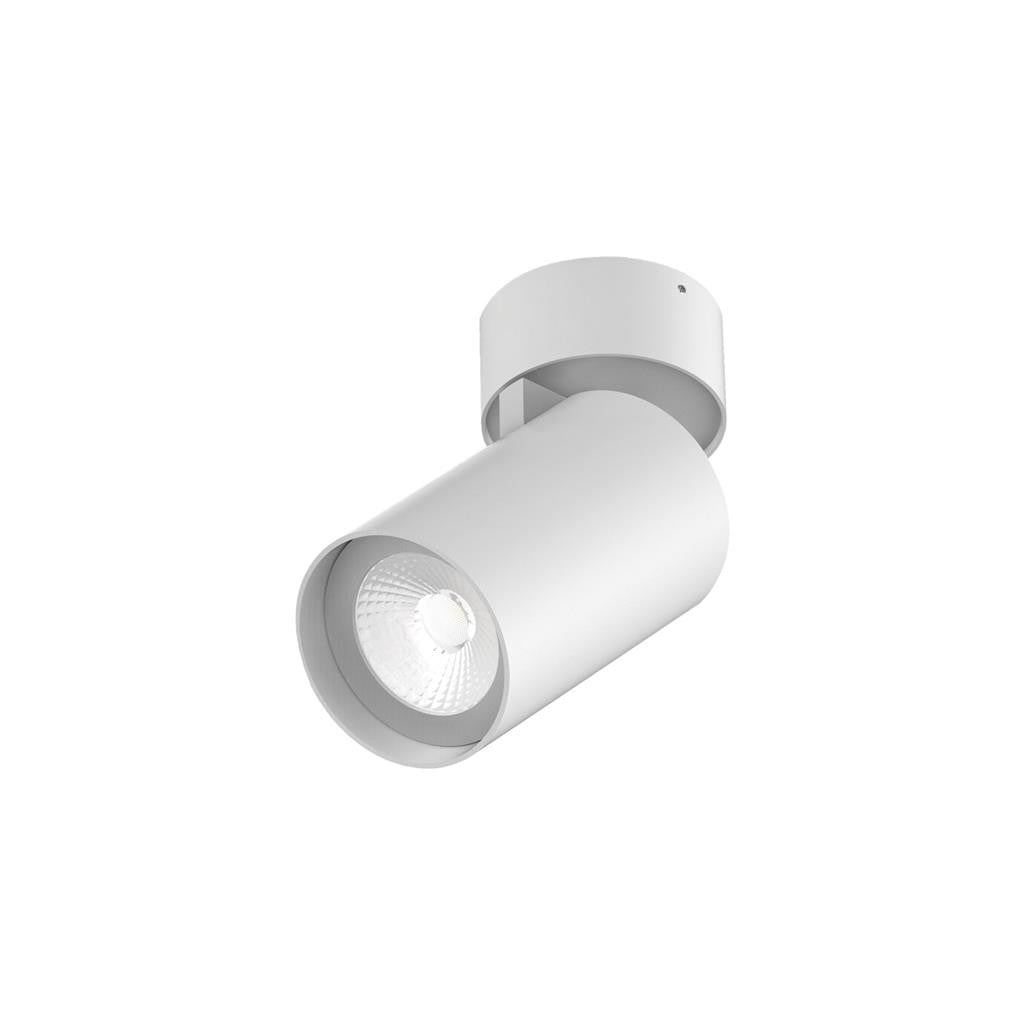 PISTOL-15 Round 15W Surface Mount Adjustable LED dimmable IP20 Downlight - White