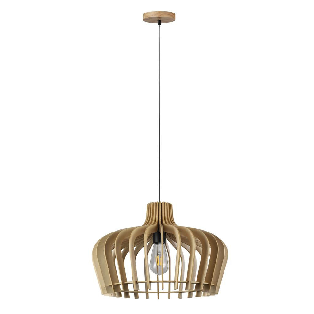 SANDS-PDT TIMBER 1XE27 Pendant - Natural Wood