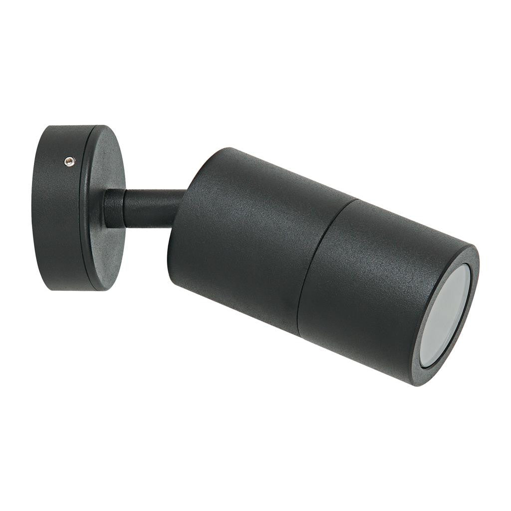 Shadow 1 Light Adjustable 240V GU10 Spotlight - Black