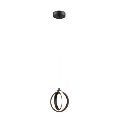 SPIN-PDT 12W LED TWIN RING PENDANT D170MM TRIO - Black