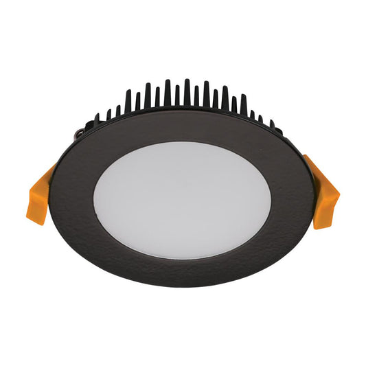 TEK-13 13W Dimmable LED Tricolour IP44 Downlight - Black