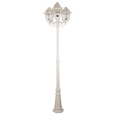 GT-282 Avignon Triple Head Tall Post Light - Powder Coated Finish / B22 - Beige