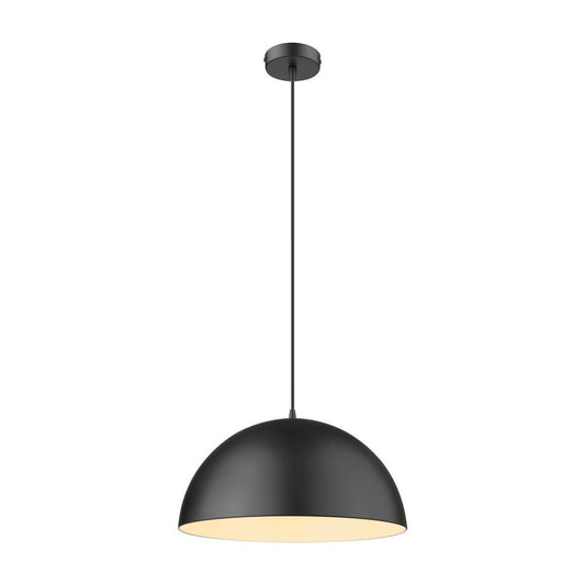 LUNA 400MM SHADE 1XE27 PENDANT - Black