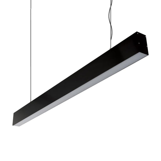 MAX-50 Two Way Pendant Profile 34.6W 1M C/W Opal 3000K 0-10V  - Black