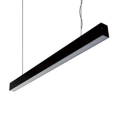 MAX-50 Down Pendant Profile 17.3W 1M C/W Opal 3000K 0-10V - Black