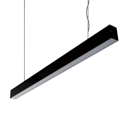 MAX-50 Down Pendant Profile 17.3W 1M C/W Opal 4000K 0-10V - Black