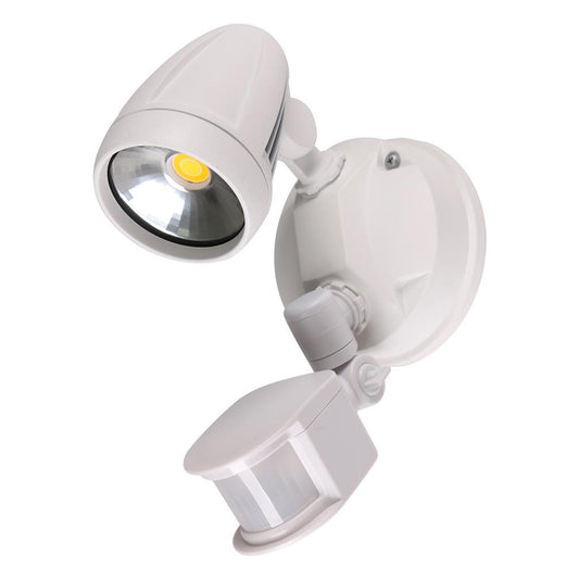 MURO-PRO-15S Single Head 15W LED Spotlight with Sensor - TRIO Tricolour - White