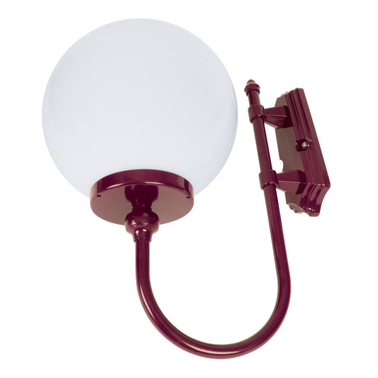 GT-602 Lisbon 30cm Sphere Wall Light - Powder Coated Finish / E27 - Burgundy
