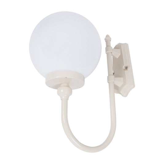 GT-600 Lisbon 25cm Sphere Wall Light - Powder Coated Finish / E27 - Beige