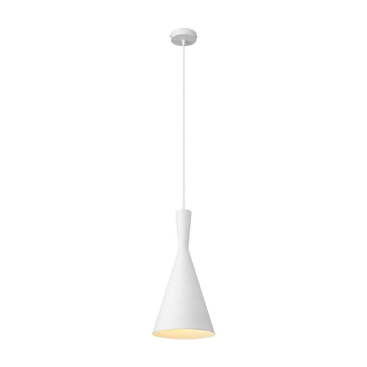 RUBY 185MM SHADE 1XE27 PENDANT - White