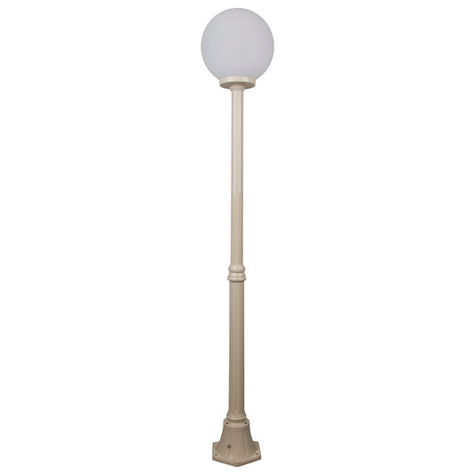 GT-556 Siena 30cm Sphere Medium Post - Powder Coated Finish / E27 - Beige