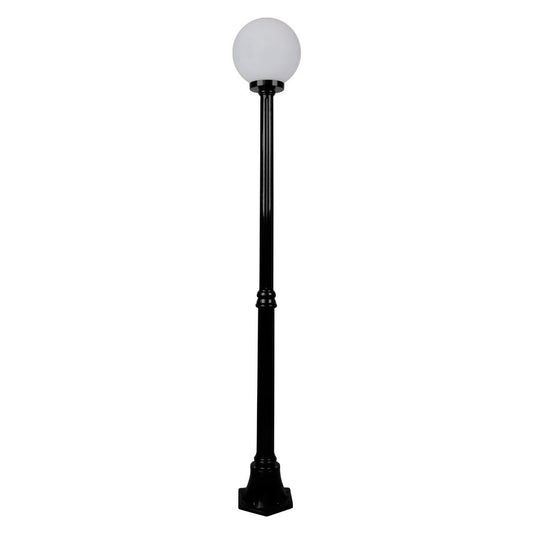 GT-555 Siena 25cm Sphere Medium Post - Powder Coated Finish / E27 - Black