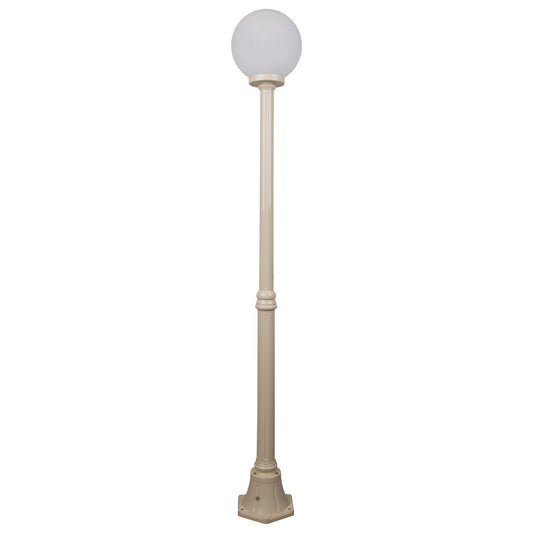 GT-555 Siena 25cm Sphere Medium Post - Powder Coated Finish / E27 - Beige