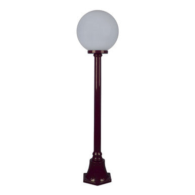 GT-554 Siena 30cm Sphere Short Post - Powder Coated Finish / E27 - Burgundy