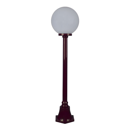 GT-554 Siena 30cm Sphere Short Post - Powder Coated Finish / E27 - Burgundy