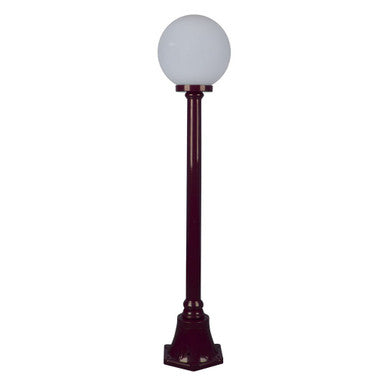 GT-553 Siena 25cm Sphere Short Post - Powder Coated Finish / E27 - Burgundy