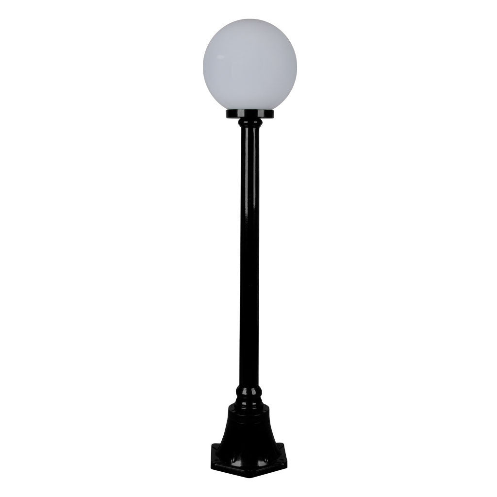 GT-553 Siena 25cm Sphere Short Post - Powder Coated Finish / E27 - Black