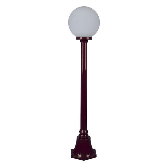 GT-553 Siena 25cm Sphere Short Post - Powder Coated Finish / E27 - Burgundy