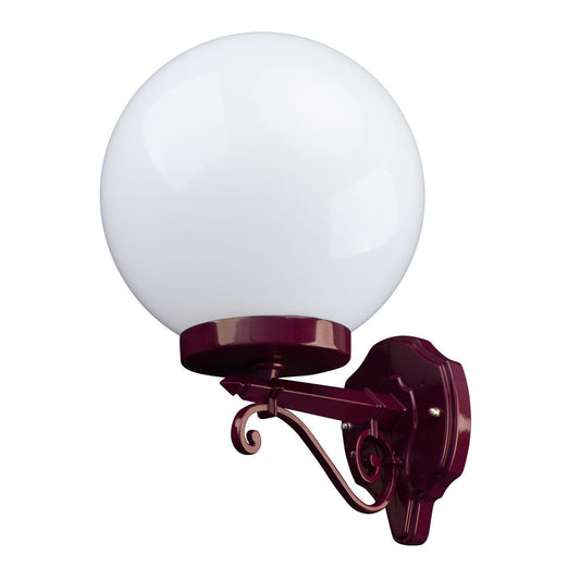 GT-545 Siena 25cm Sphere Wall Light - Powder Coated Finish / E27 - Burgundy