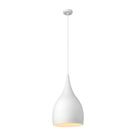 JADE 240MM SHADE 1XE27 PENDANT - White