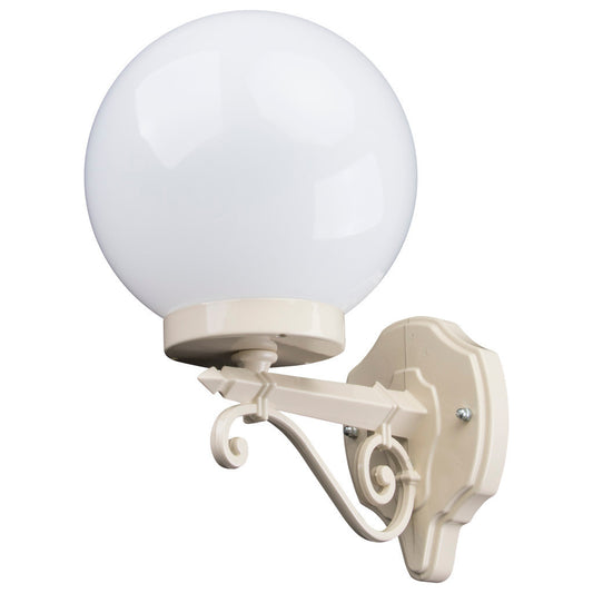GT-544 Siena 20cm Sphere Wall Light - Powder Coated Finish / E27 - Beige