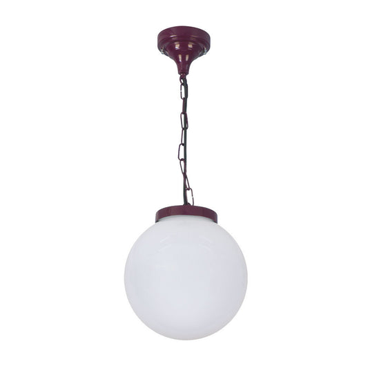GT-536 Siena 25cm Sphere Pendant - Powder Coated Finish / E27 - Burgundy