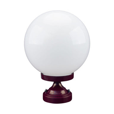 GT-531 Siena 25cm Sphere CTC Pillar Mount - Powder Coated Finish / E27 - Burgundy