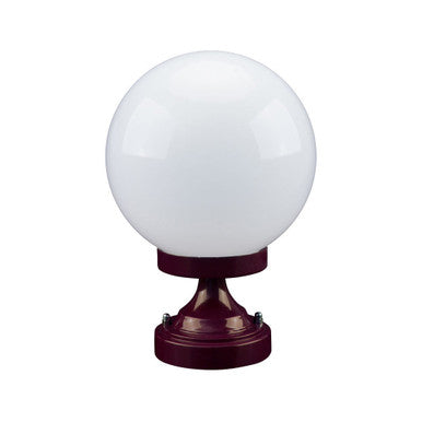 GT-530 Siena 20cm Sphere CTC Pillar Mount - Powder Coated Finish / E27 - Burgundy
