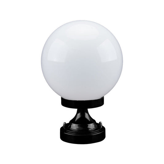 GT-530 Siena 20cm Sphere CTC Pillar Mount - Powder Coated Finish / E27 - Black
