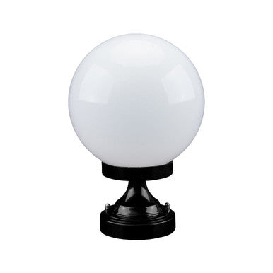 GT-530 Siena 20cm Sphere CTC Pillar Mount - Powder Coated Finish / E27 - Black