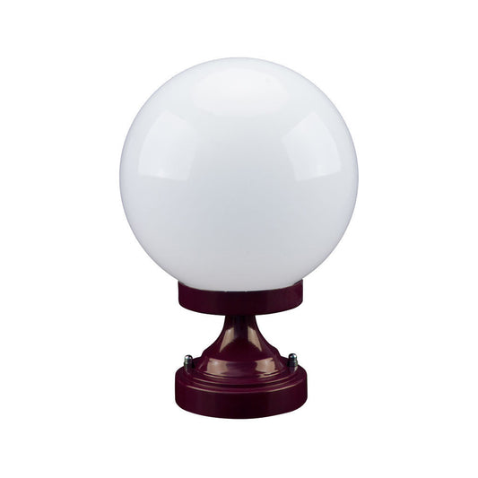 GT-530 Siena 20cm Sphere CTC Pillar Mount - Powder Coated Finish / E27 - Burgundy