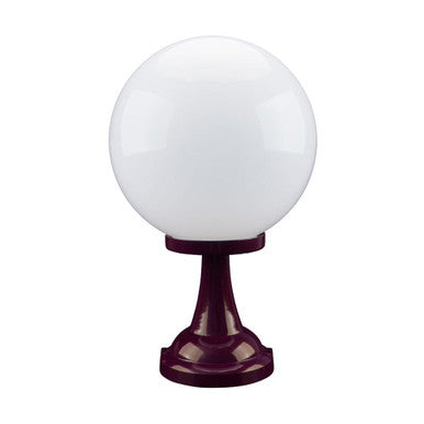 GT-504 Siena 30cm Sphere Pillar Mount - Powder Coated Finish / E27 - Burgundy
