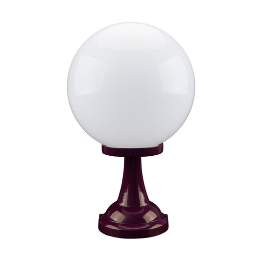 GT-504 Siena 30cm Sphere Pillar Mount - Powder Coated Finish / E27 - Burgundy