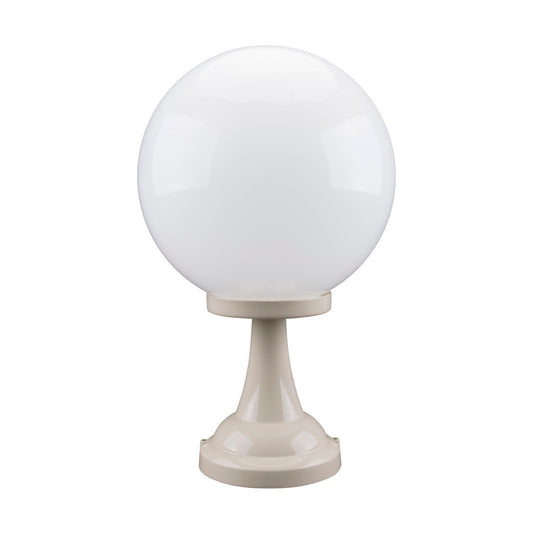GT-504 Siena 30cm Sphere Pillar Mount - Powder Coated Finish / E27 - Beige
