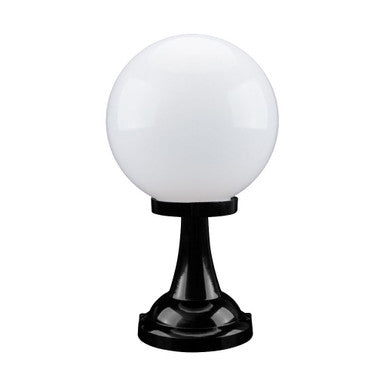 GT-503 Siena 25cm Sphere Pillar Mount - Powder Coated Finish / E27 - Black