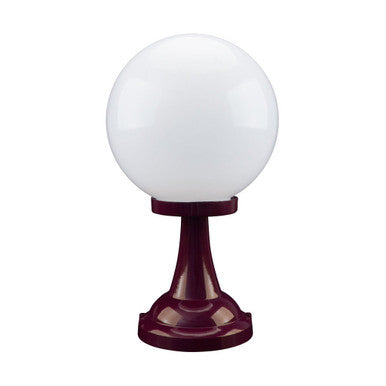 GT-503 Siena 25cm Sphere Pillar Mount - Powder Coated Finish / E27 - Burgundy
