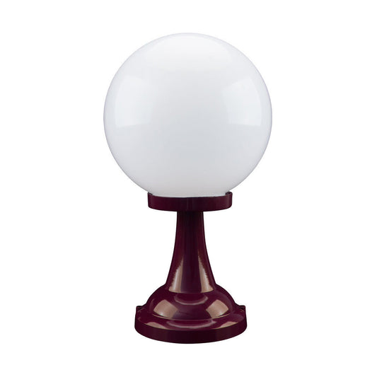 GT-503 Siena 25cm Sphere Pillar Mount - Powder Coated Finish / E27 - Burgundy