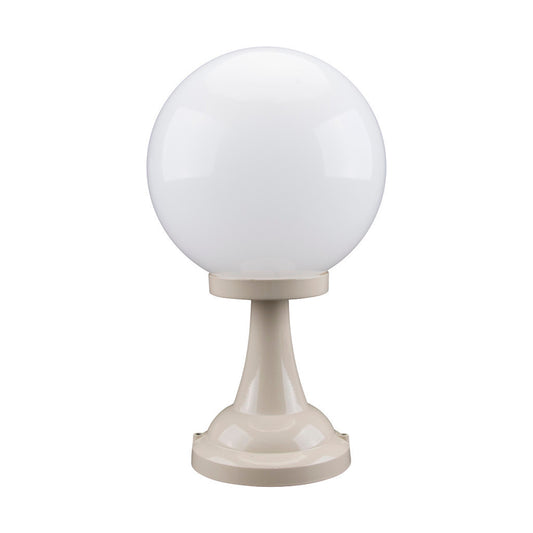GT-503 Siena 25cm Sphere Pillar Mount - Powder Coated Finish / E27 - Beige