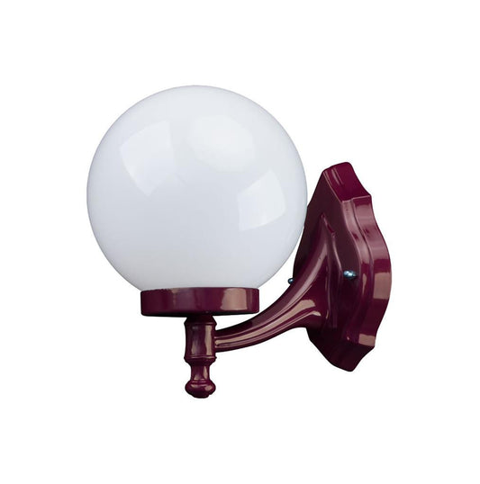 GT-502 Siena 20cm Sphere Wall Bracket - Powder Coated Finish / E27 - Burgundy