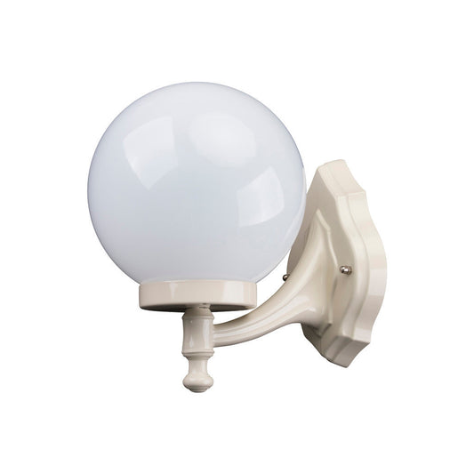 GT-502 Siena 20cm Sphere Wall Bracket - Powder Coated Finish / E27 - Beige