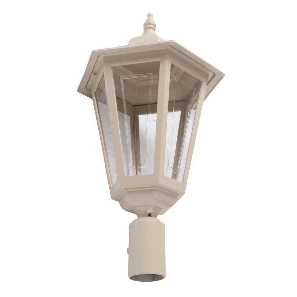 GT-486 Turin Large Post Top Light - Powder Coated Finish / B22 - Beige