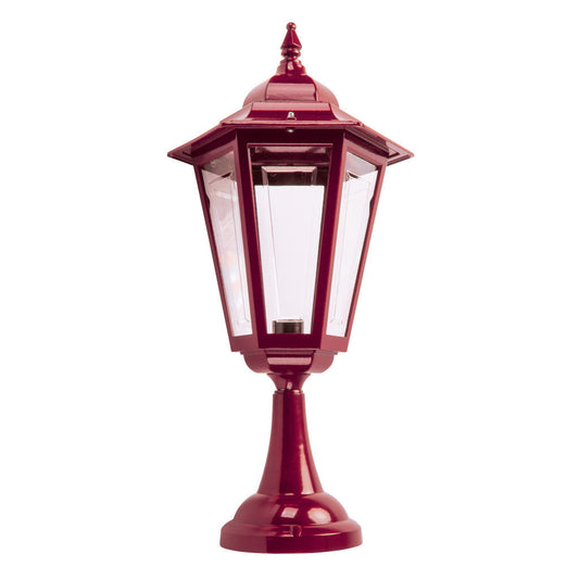 GT-483 Turin Large Pillar Mount - Powder Coated Finish / B22 - Burgundy