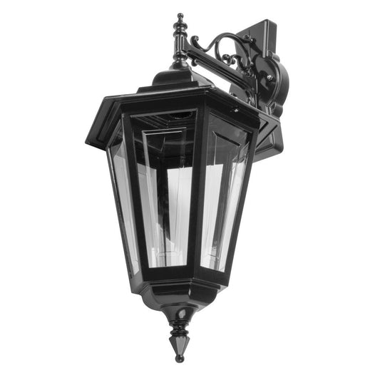 GT-482 Turin Large Downward Wall Light - Powder Coated Finish / B22 - Black