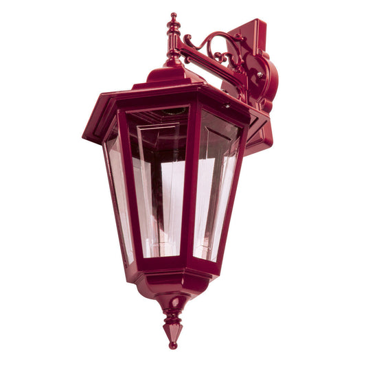GT-482 Turin Large Downward Wall Light - Powder Coated Finish / B22 - Burgundy