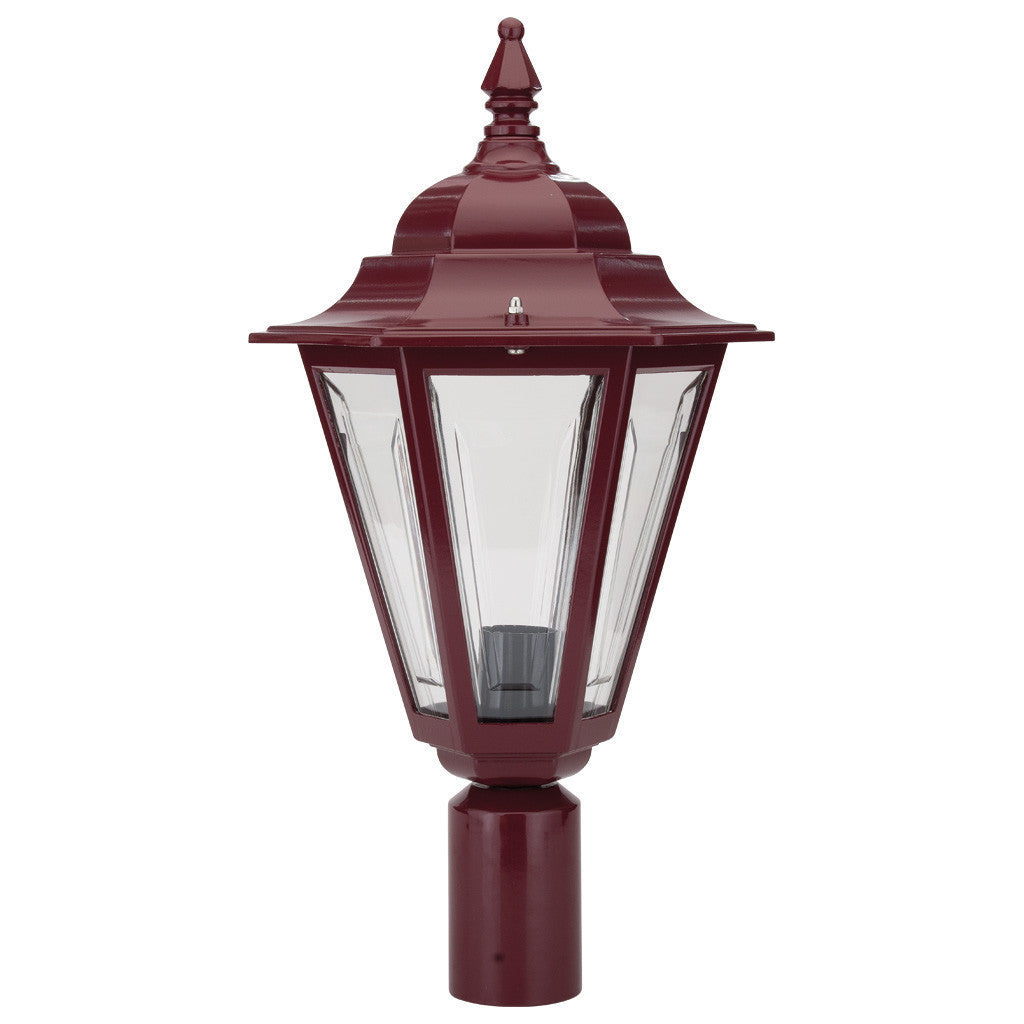 GT-439 Turin Post Top - Powder Coated Finish / B22 - Burgundy