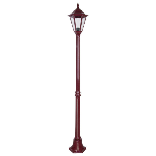 GT-426 Turin Single Head Medium Post Light -Powder Coated Finish / B22 - Burgundy