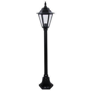 GT-424 Turin Single Head Small Post Light - Powder Coated Finish / B22 - Black