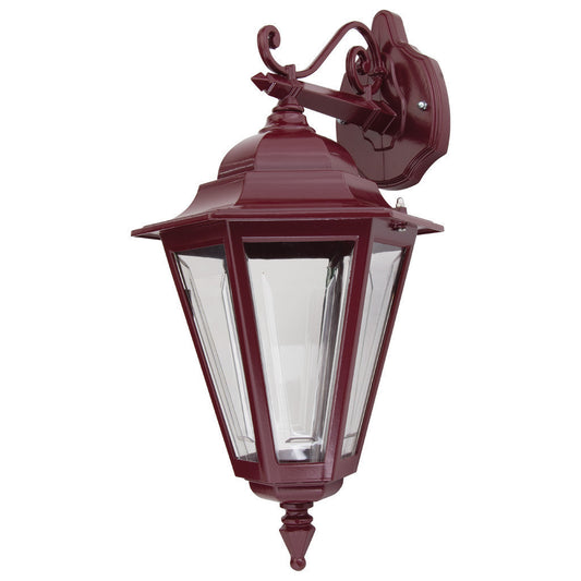 GT-422 Turin Downward Wall Light - Powder Coated Finish / B22 - Burgundy